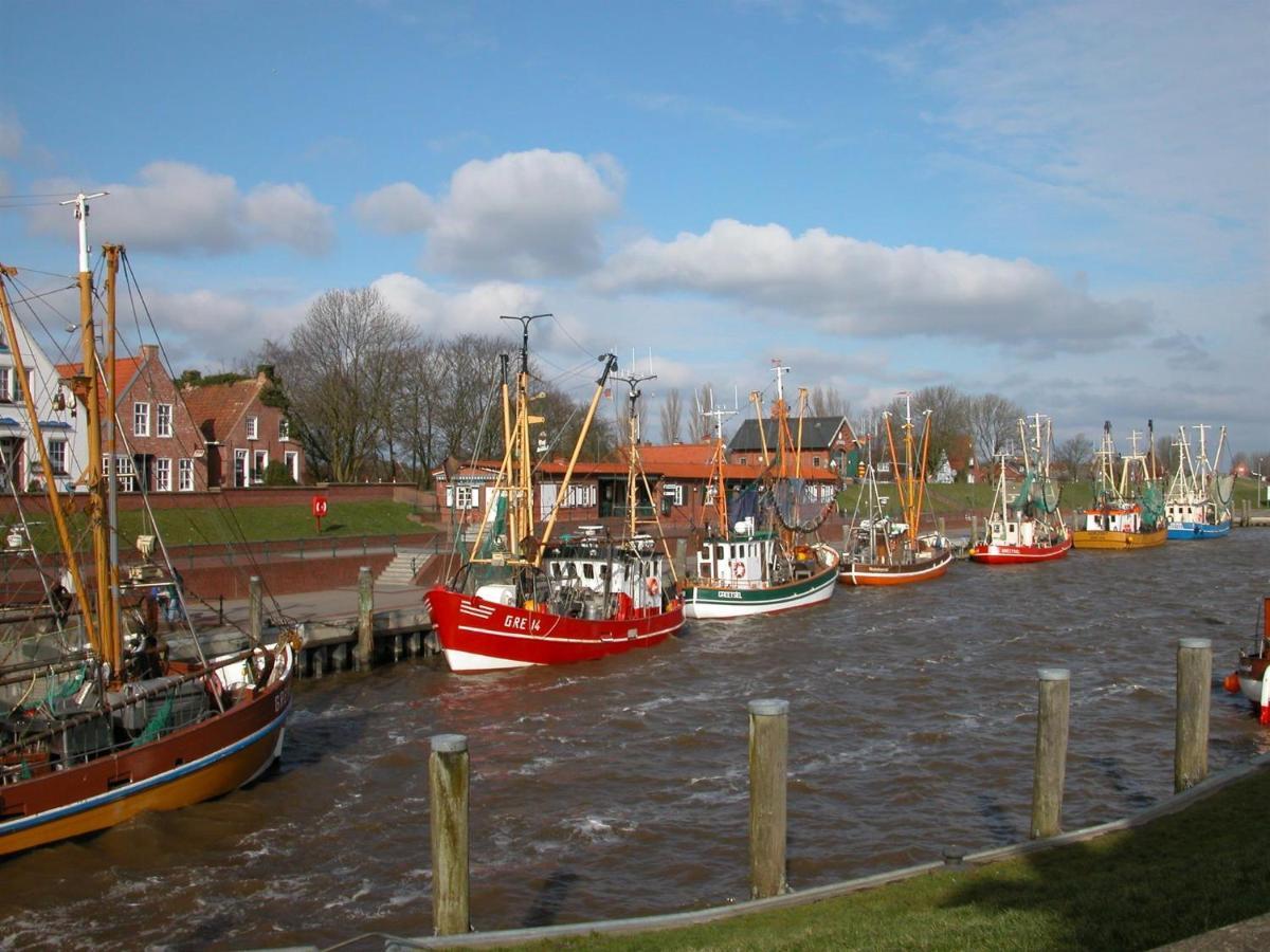 Oltmanns Ferienhaus Bummert Am Hafen Greetsiel Luaran gambar