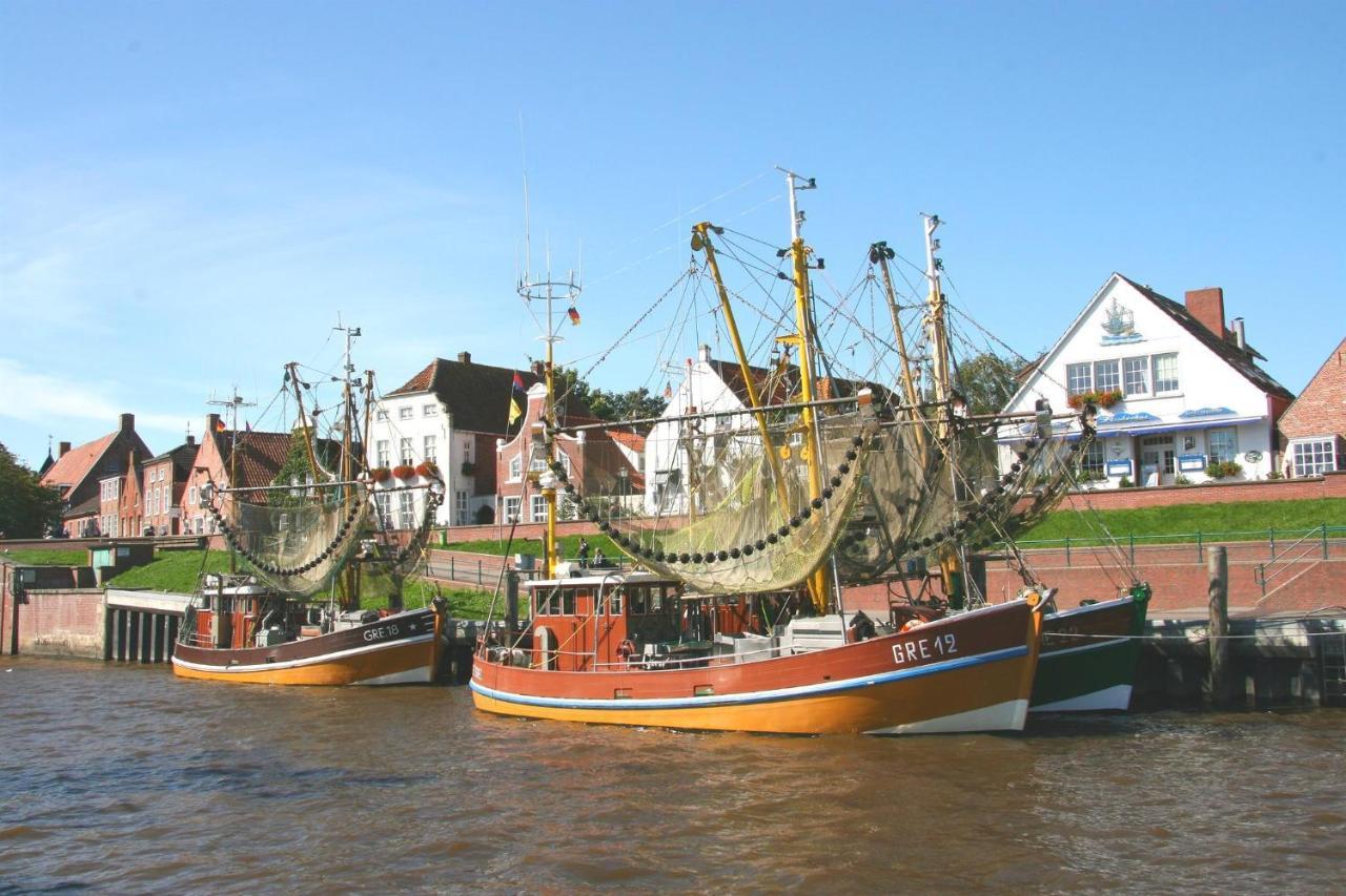 Oltmanns Ferienhaus Bummert Am Hafen Greetsiel Luaran gambar