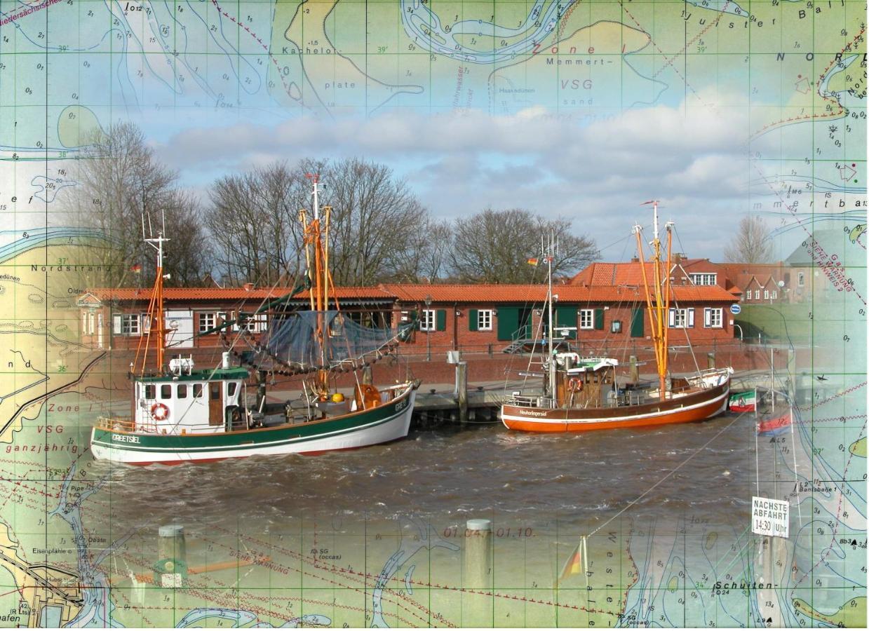 Oltmanns Ferienhaus Bummert Am Hafen Greetsiel Luaran gambar