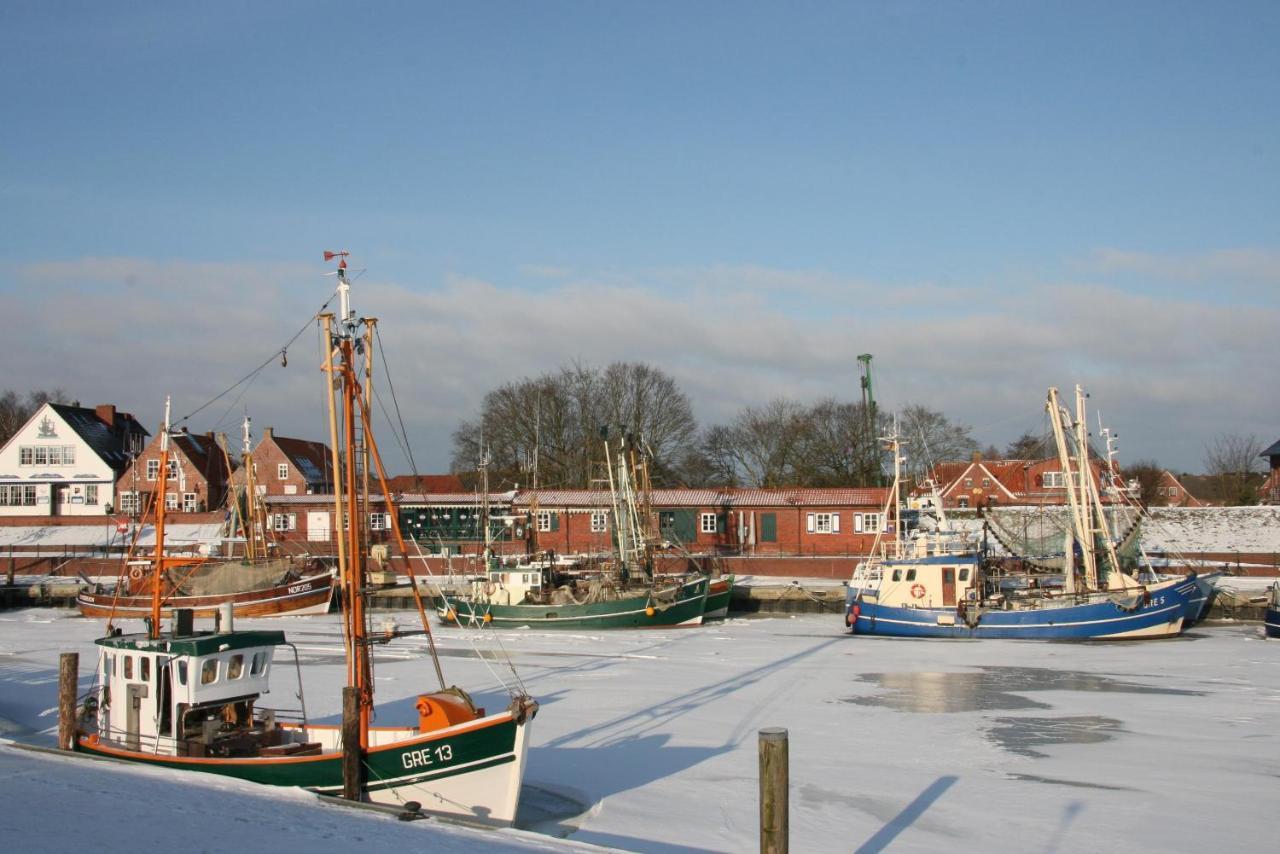 Oltmanns Ferienhaus Bummert Am Hafen Greetsiel Luaran gambar